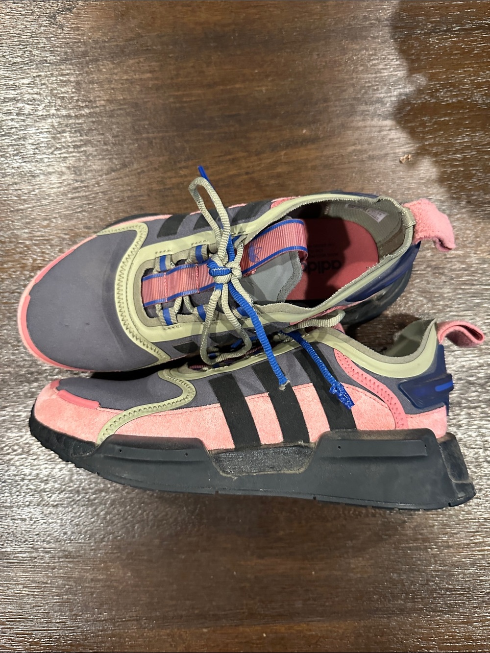 adidas Women’s Pink, Olive & Black Athletic Sneakers